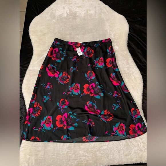 New J Crew Womens A Line Floral Print Skirt Size XXL NWT - Picture 1 of 6